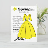 Illustratie Mode lente vlende Kaart (Staand voorkant)