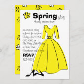 Illustratie Mode lente vlende Kaart (Voorkant / Achterkant)