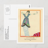 Illustratie Mode Lepape Art Deco Briefkaart (Voorkant / Achterkant)