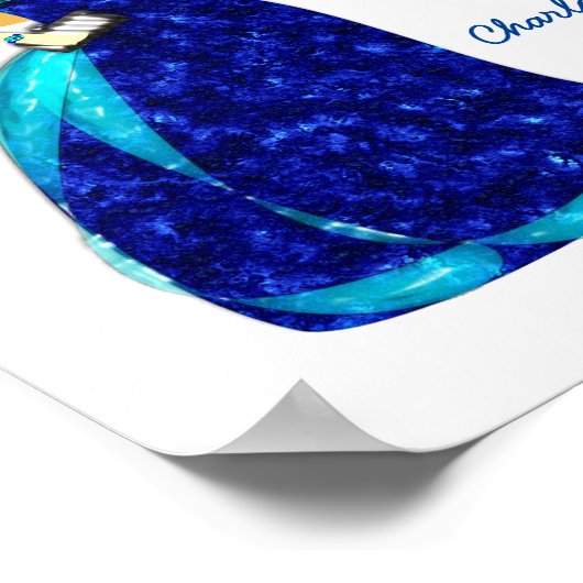 Illustratie Mode meisjes Mode Gepersonaliseerd Poster (Hoek)