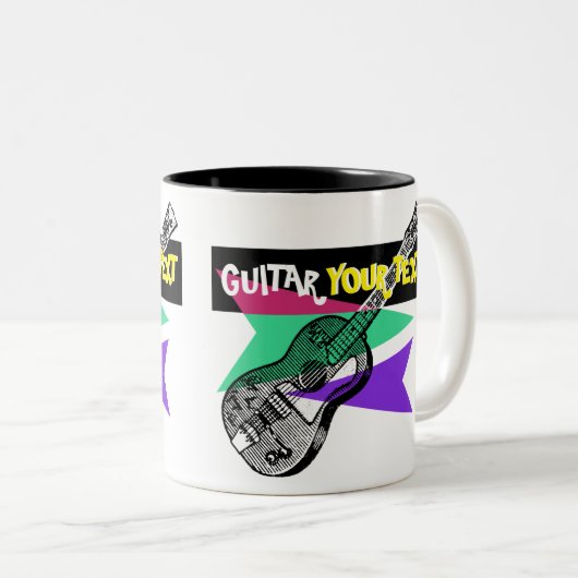 Illustratie  Mok gitaar Legend Retro (Voorkant rechts)