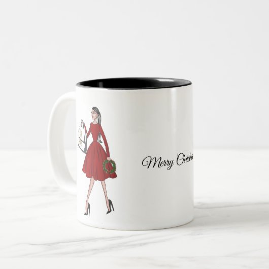 Illustratie Mok kerstMode (Voorkant links)