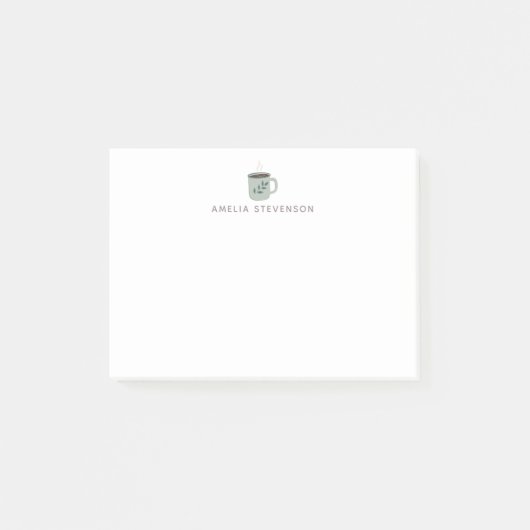 Illustratie Mok Sage Hygge Coffee Persoonlijk gepe Post-it® Notes (Voorkant)