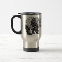 Illustratie: Mok van Artsy Floral Panda-reizen/com