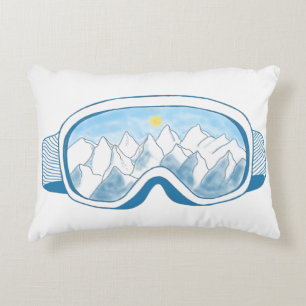 Illustratie Mountain Ski Goggles Accent Kussen