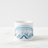 Illustratie Mountain Ski Goggles Espresso Kop (Voorkant)