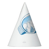 Illustratie Mountain Ski Goggles Feesthoedjes (Links)