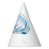 Illustratie Mountain Ski Goggles Feesthoedjes (Rechts)