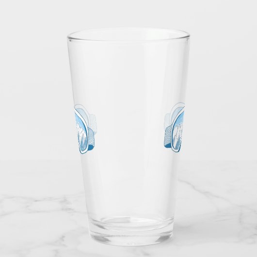 Illustratie Mountain Ski Goggles Glas (Links)