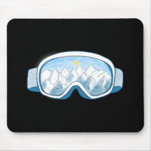 Illustratie Mountain Ski Goggles Muismat