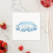 Illustratie Mountain Ski Goggles Servet (Insitu)