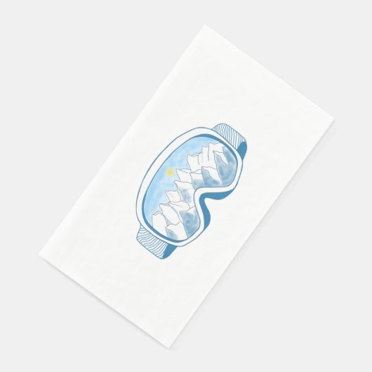 Illustratie Mountain Ski Goggles Servet (Hoek)