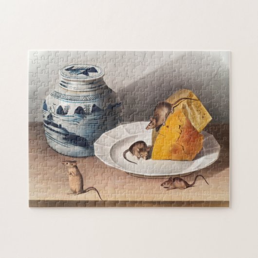 Illustratie muis (muizen-musculus) legpuzzel (Horizontaal)