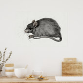 Illustratie  muis poster (Keuken)