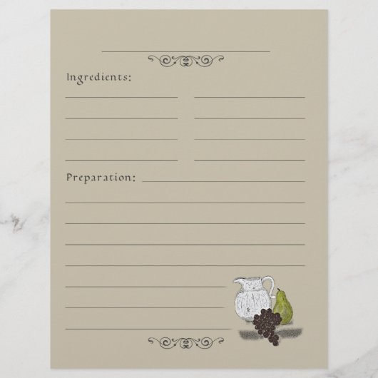 Illustratie Multomap pagina's Rustic still Life Re (Achterkant)