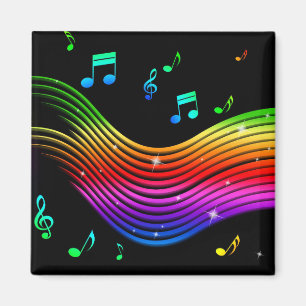 Illustratie muziekmagneet magneet