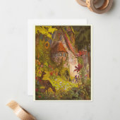  illustratie Mystical Forest Castle Notitiekaartje (Voorkant / Achterkant in situ)