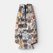 Illustratie naadloze patroongelukkige honden flesjeskoeler (Achterkant)