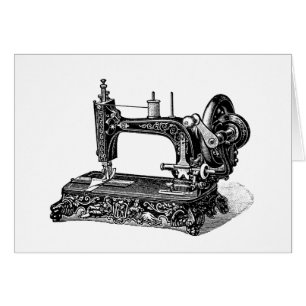 illustratie naaimachine 1800s