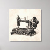 illustratie naaimachine 1800s canvas afdruk (Voorkant)