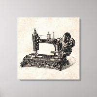 illustratie naaimachine 1800s