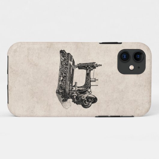  illustratie naaimachine 1800s Case-Mate iPhone case (Achterkant (horizontaal))