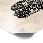  illustratie naaimachine 1800s foto afdruk (Hoek)