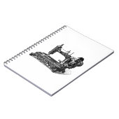  illustratie naaimachine 1800s notitieboek (Linkerzijde)