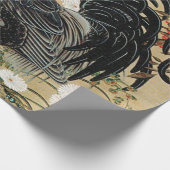 Illustratie Nandina en Rooster door Ito Jakuchu Cadeaupapier (Hoek)