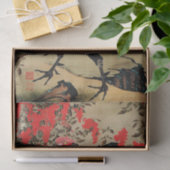 Illustratie Nandina en Rooster door Ito Jakuchu Tissuepapier (Geschenk)