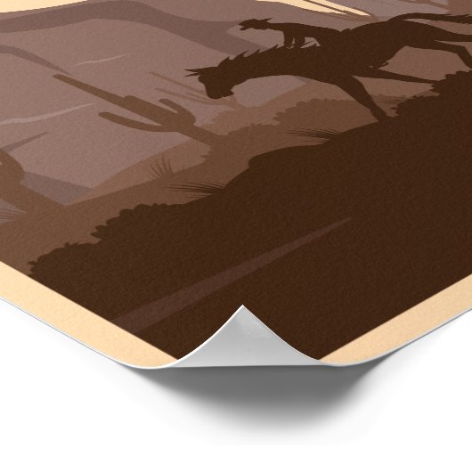 Illustratie nationaal park  Arizona Poster (Hoek)