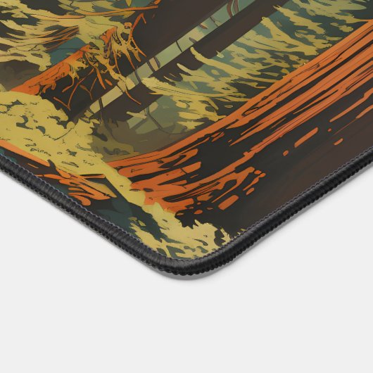 Illustratie nationaal park Redwood Bureaumat (Hoek)