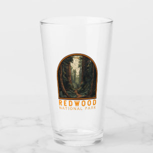 Illustratie nationaal park Redwood  Glas