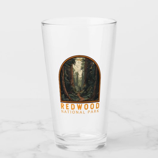 Illustratie nationaal park Redwood  Glas (Voorkant)