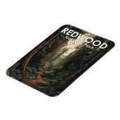 Illustratie nationaal park Redwood Magneet (Linkerzijde)