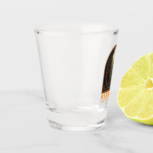 Illustratie nationaal park Redwood  Shot Glas (Links)
