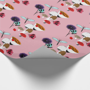 Illustratie Natuur Butterflies Flowers Cadeaupapier
