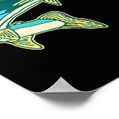 Illustratie natuur-forel  vluchtrecorder poster (Hoek)