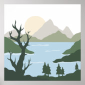 Illustratie natuur poster (Voorkant)