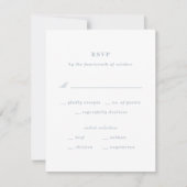 Illustratie Nautical RSVP-kaart Knot - blauw (Voorkant)