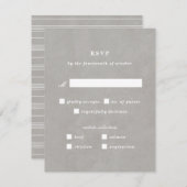 Illustratie Nautical RSVP-kaart Knot - Grijs (Voorkant / Achterkant)