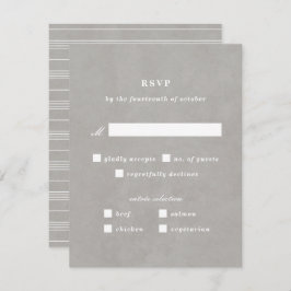 Illustratie Nautical RSVP-kaart Knot - Grijs