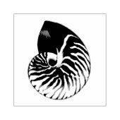 Illustratie Nautilus Shell Rubberstempel (Afrduk)