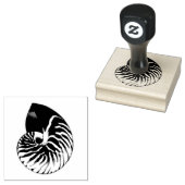 Illustratie Nautilus Shell Rubberstempel (Gestempeld)