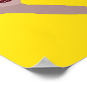 Illustratie negatieve Mode ruimte Poster (Hoek)