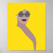 Illustratie negatieve Mode ruimte Poster (Voorkant)