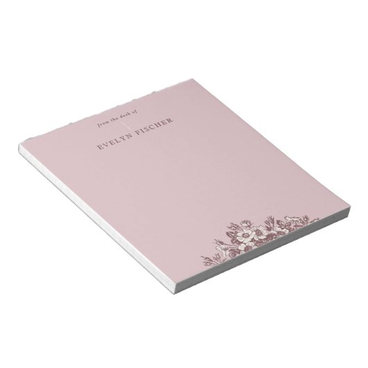 Illustratie Notitieblok van gebitste flessen - Roz (Schuin)