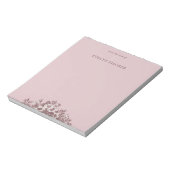 Illustratie Notitieblok van gebitste flessen - Roz (Linkerzijde)