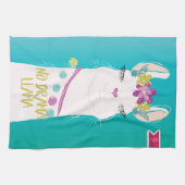 Illustratie nr. Drama Llama met monogram Theedoek (Horizontaal)