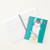 Illustratie nr. Drama Llama Monogram Notitieboek (Binnen)